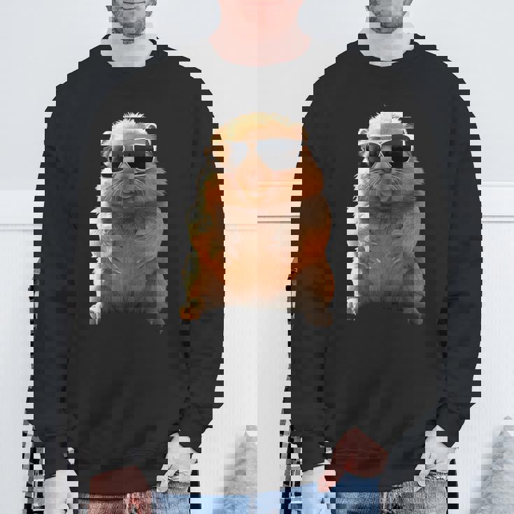 サングラスをかけたウォンバット オーストラリア かわいい ウォンバット スウェットシャツ 高齢者への贈り物