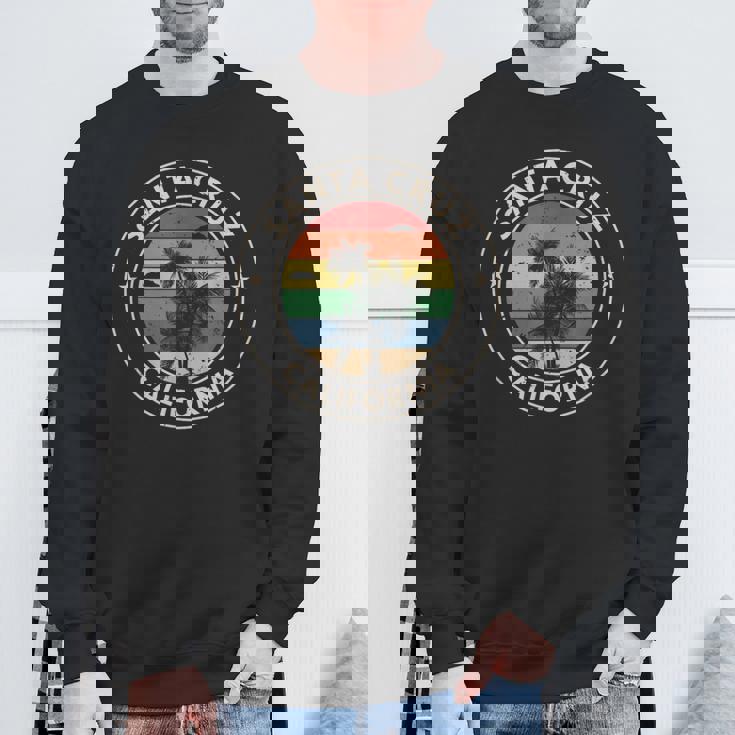 サンタクルーズ カリフォルニア レトロ ヴィンテージ サンセット スウェットシャツ 高齢者への贈り物