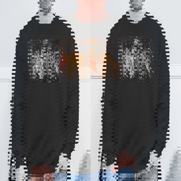 サンドロ・ボッティチェリの春（プリマヴェーラ） スウェットシャツ 高齢者への贈り物