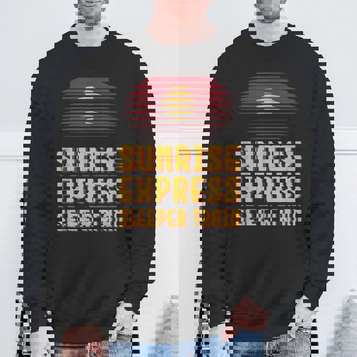 サンライズ特急電車 日本 東京 岡山 出雲 高松 スウェットシャツ 高齢者への贈り物