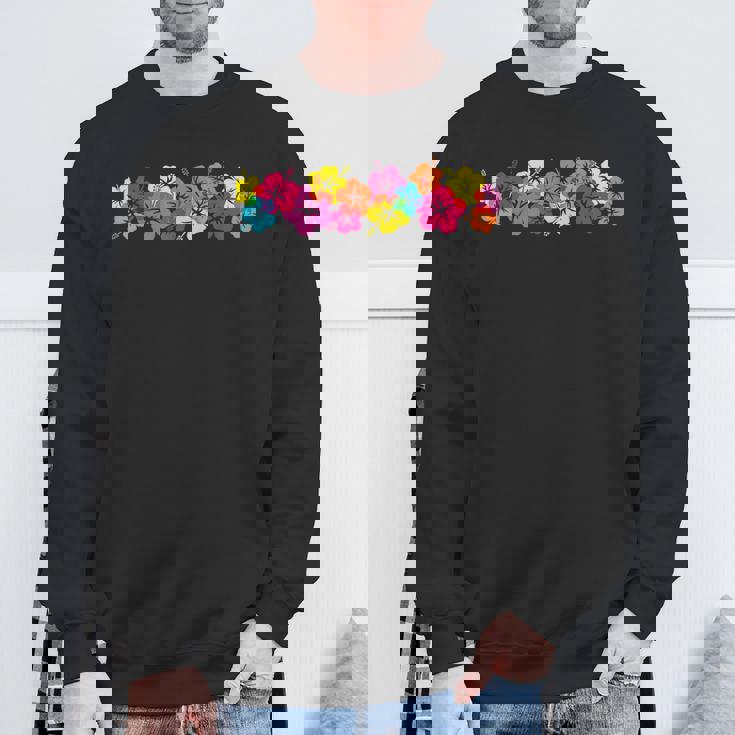 サーファースタイル ヴィンテージtシャツ ハイビスカス フラワーロー ヴィンテージビーチ スウェットシャツ 高齢者への贈り物