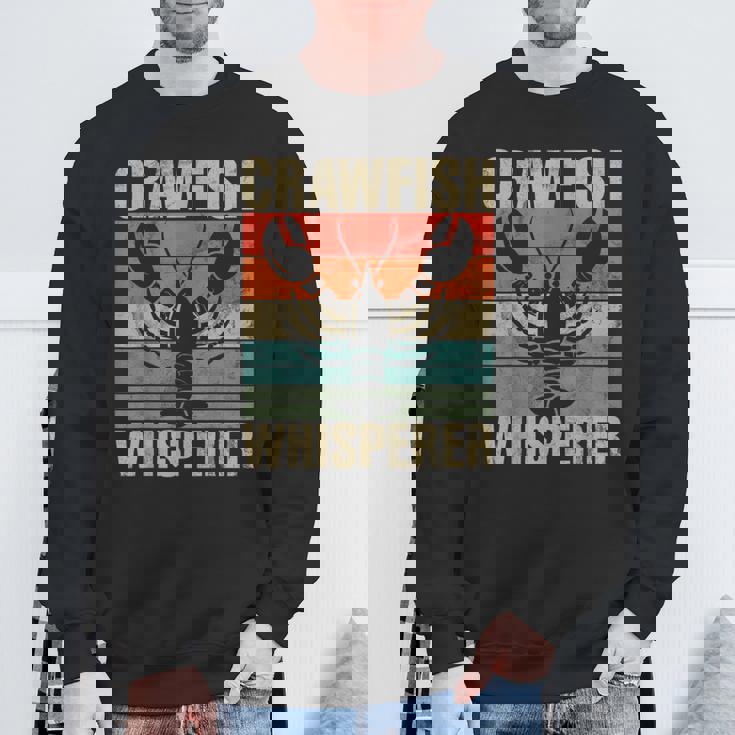 ザリガニ レトロ 面白い ザリガニ シーフード ロブスター ザリガニ好き スウェットシャツ 高齢者への贈り物