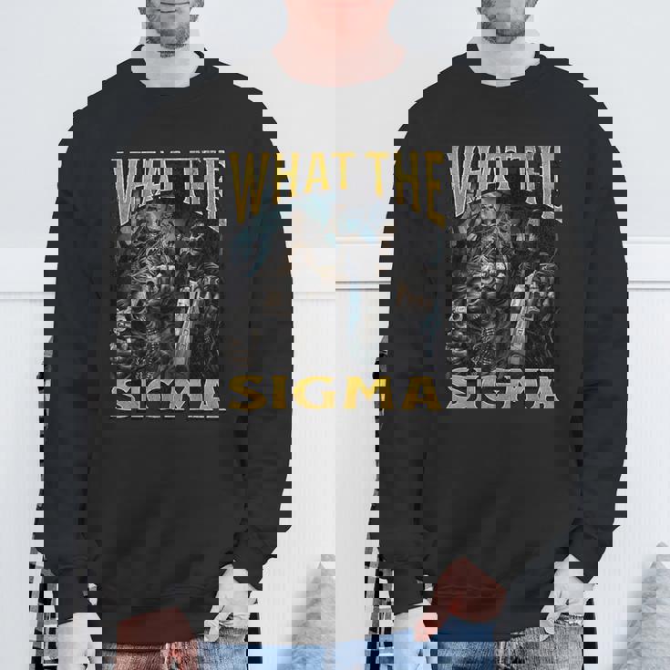 ザ・シグマ・ファニー・ハード・スケルトン・ミーム・ブートレグ スウェットシャツ 高齢者への贈り物