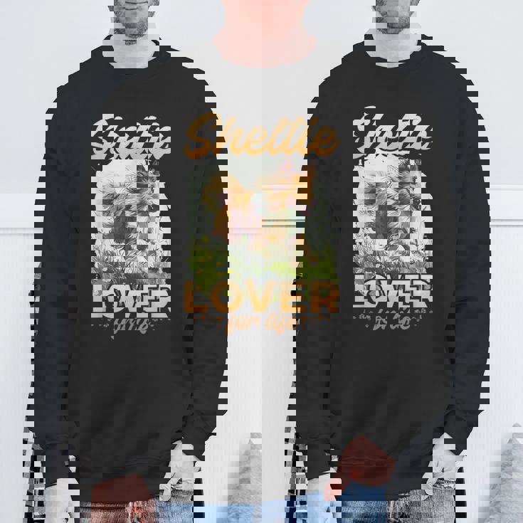 シェットランド・シープドッグ・ドッグ・シェルティー-シェルティ・ラヴァー・フォー・ライフ スウェットシャツ 高齢者への贈り物