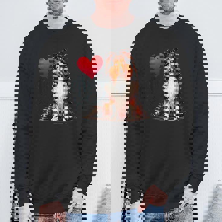 シェルティ・ドッグ・ママ、シェットランド・シープドッグ・ママ スウェットシャツ 高齢者への贈り物