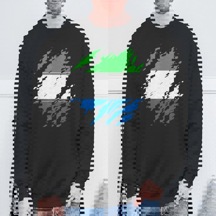 シエラレオネの国旗シエラレオネ スウェットシャツ 高齢者への贈り物