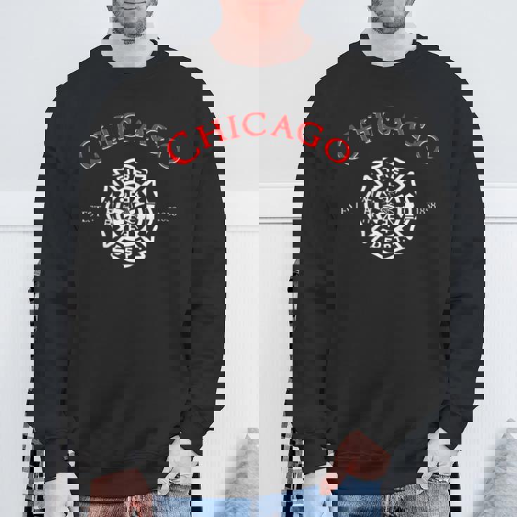 シカゴ イリノイ 消防士 消防士 消防士 スウェットシャツ 高齢者への贈り物