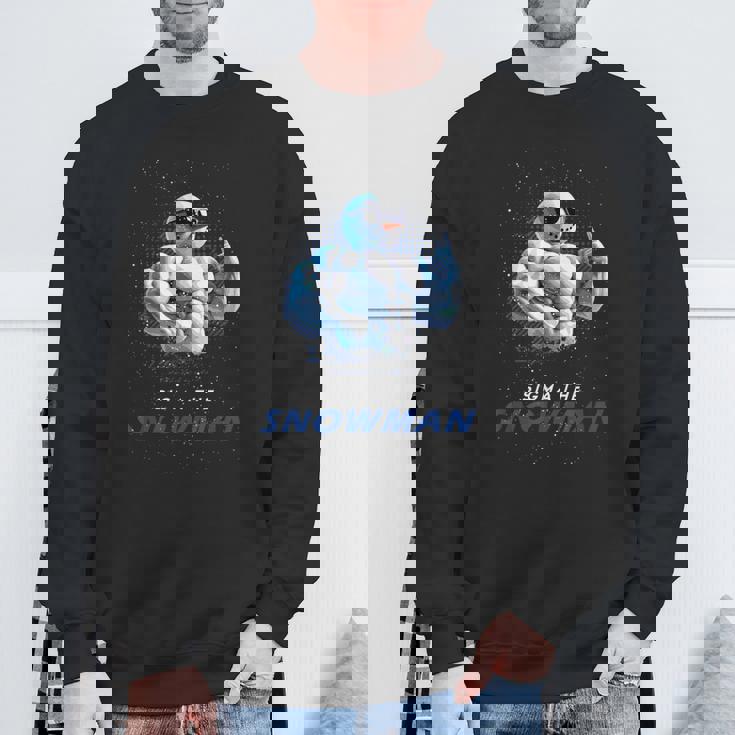 シグマザスノーマンブラッシュリズメリークリスマス Xマスク スウェットシャツ 高齢者への贈り物