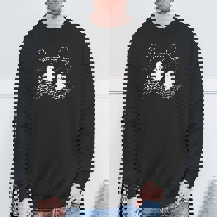 シマエナガの歌声 スウェットシャツ 高齢者への贈り物