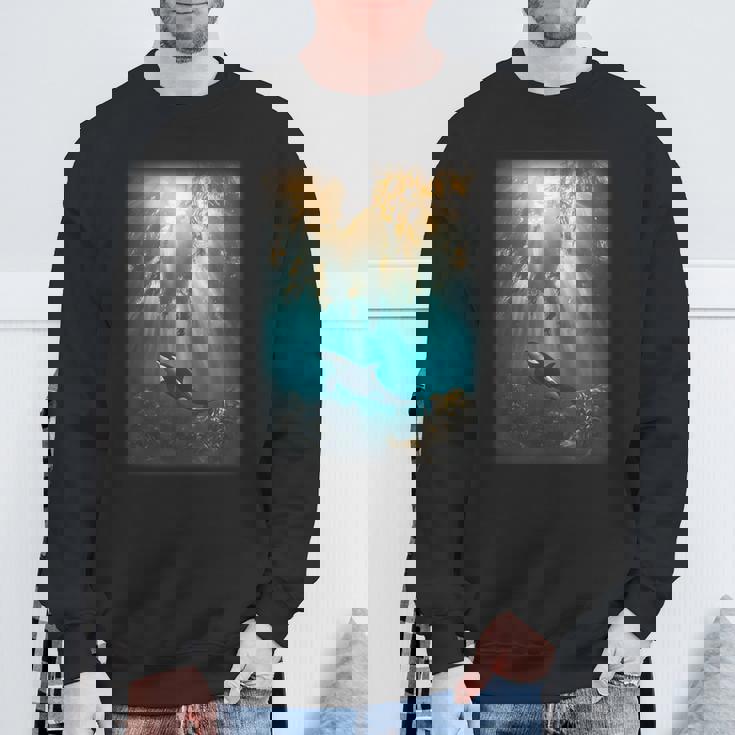 シャチが特徴的なシャチ。 スウェットシャツ 高齢者への贈り物