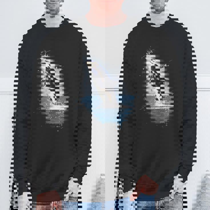 シャチとシャチのギフト スウェットシャツ 高齢者への贈り物