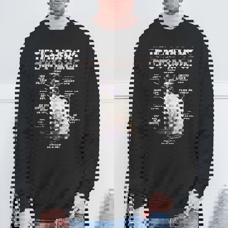 シャム猫スウェットシャツ 高齢者への贈り物