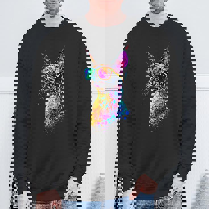 シャム猫 シャム猫 甘いシャム猫 スウェットシャツ 高齢者への贈り物