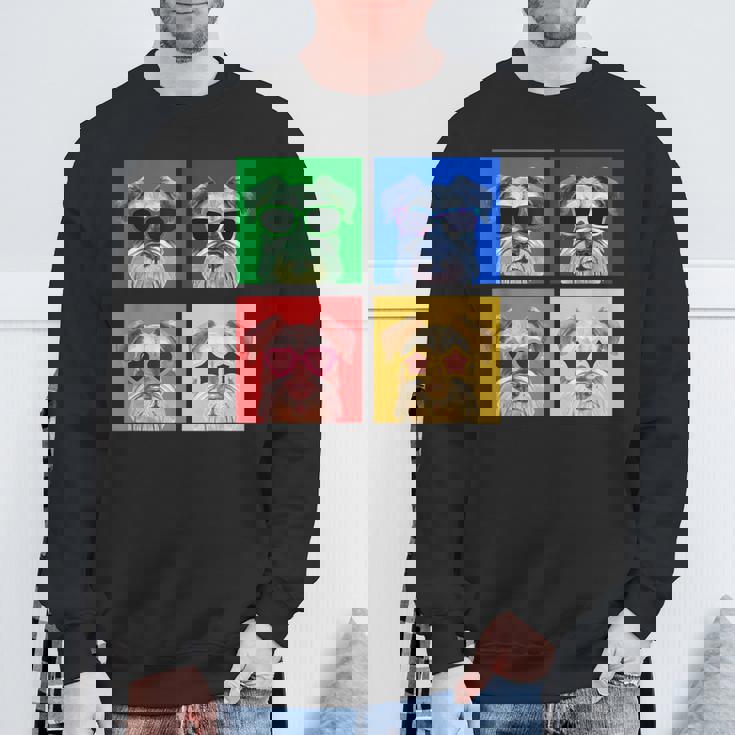 シュナウザー 面白いtシャツ 犬 かわいい メンズ 子供 おもしろ 服 雑貨 グッズ ネタ わんこ イヌ スウェットシャツ 高齢者への贈り物