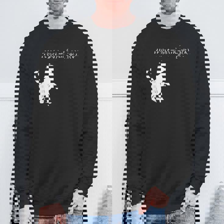 シュロディンガース 猫方程式物理学 オタク物理学 科学 スウェットシャツ 高齢者への贈り物