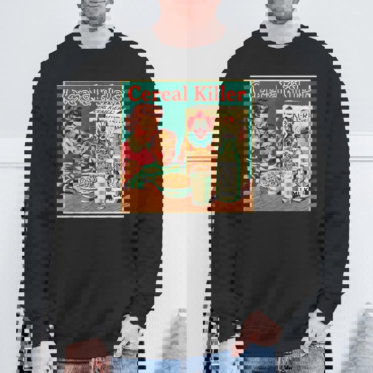 シリアル シリアル キラー 音声しゃれ ホラー コア ミッドセンチュリー スウェットシャツ 高齢者への贈り物