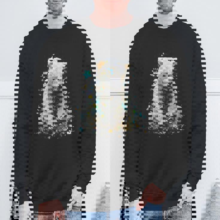 シロクマ 動物 モチーフ 作品 シロクマ スウェットシャツ 高齢者への贈り物