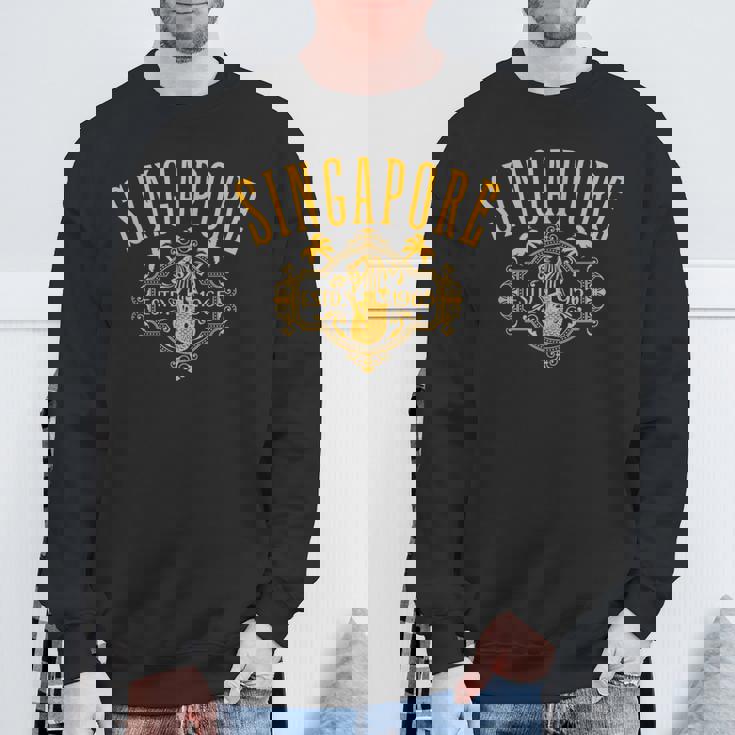 シンガポール メリオン ヴィンテージスタイル デザイン お土産 スウェットシャツ 高齢者への贈り物