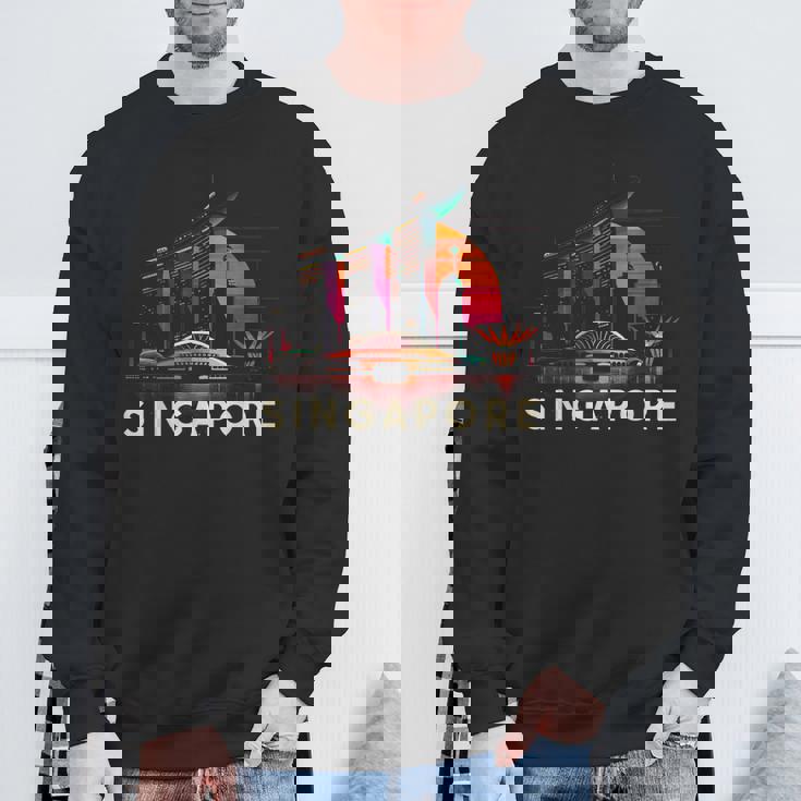 シンガポール市のランドマークビルのお土産 スウェットシャツ 高齢者への贈り物