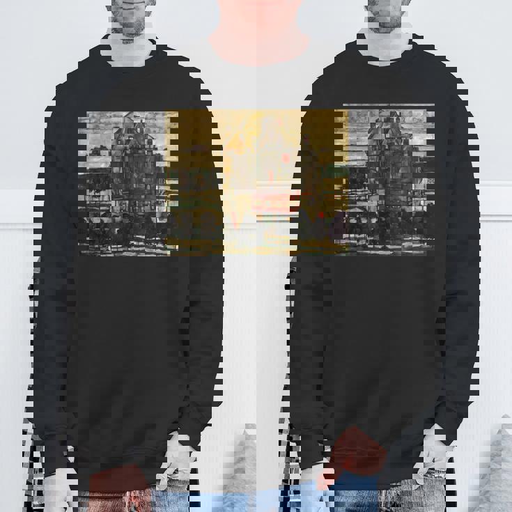 シングル・ハウス・バイ・エゴン・シーレ1915 スウェットシャツ 高齢者への贈り物