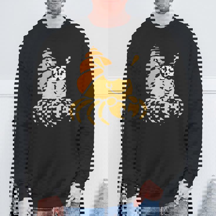 シンプルでかわいいミニマリストの甲殻類のリトル・ハーミット・バーナード スウェットシャツ 高齢者への贈り物