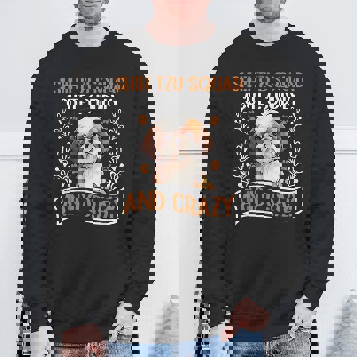 シーズー犬の面白いことわざ スウェットシャツ 高齢者への贈り物