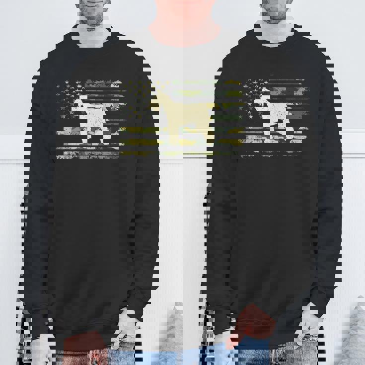 ジャイアントシュナウザーシャツ 迷彩シャツ アメリカ国旗 スウェットシャツ 高齢者への贈り物