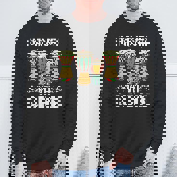 ジャンベ・マンディンカと相性がいいアフリカンミュージックジャンベ スウェットシャツ 高齢者への贈り物