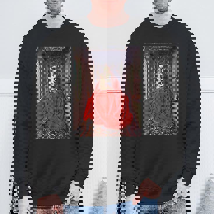 ジャン・ファン・エイク作 ルッカ・マドンナ 1436 スウェットシャツ 高齢者への贈り物