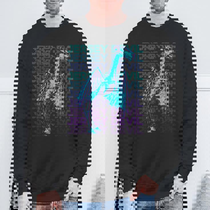 ジャージーデビルクリプティッドクリプトゾロジーレトロ スウェットシャツ 高齢者への贈り物