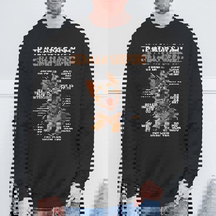 ジャーマン シェパードの犬の散歩犬愛好家のジャーマン シェパード スウェットシャツ 高齢者への贈り物