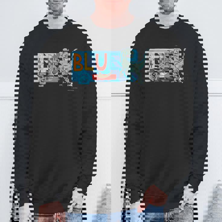 ジュラシック・ワールド Blue Cute Illustlation スウェットシャツ 高齢者への贈り物