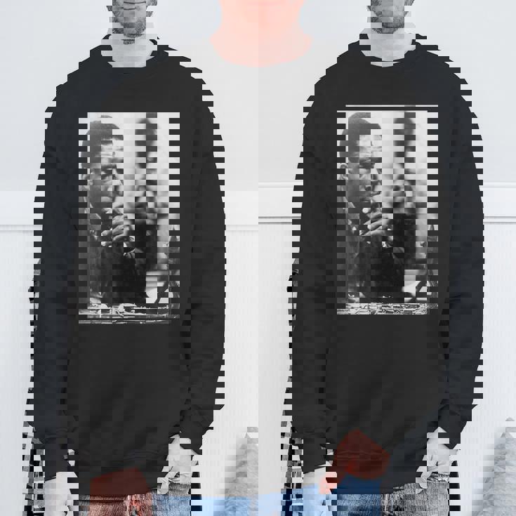 ジョン・コルトレーン 白黒写真 スウェットシャツ 高齢者への贈り物