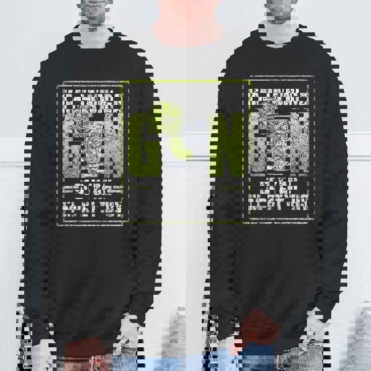 ジンを飲んでるんだ。 恋人 ドリンク ジンズ アルコール ジン スウェットシャツ 高齢者への贈り物