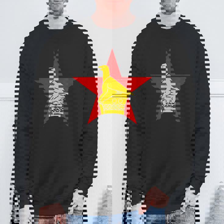 ジンバブエ ソープストーン バードフラッグ スウェットシャツ 高齢者への贈り物