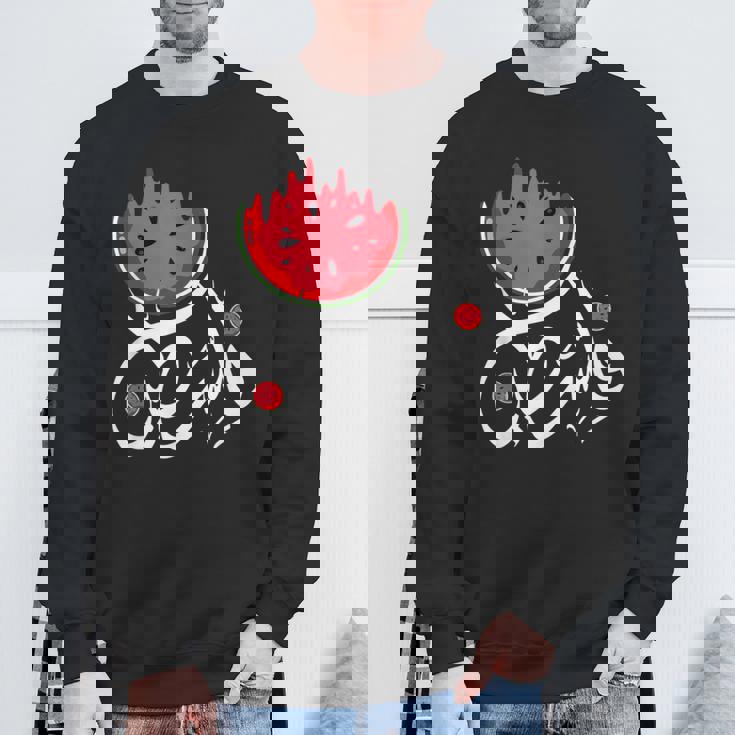 スイカ パレスチナ スイカ パレスチナコレクション スウェットシャツ 高齢者への贈り物