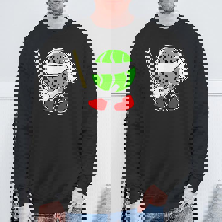 スイカ割り・夏 西瓜わり（すいかくん）【サマータイム】リゾート・夏 大好き／面白 イラスト スウェットシャツ 高齢者への贈り物