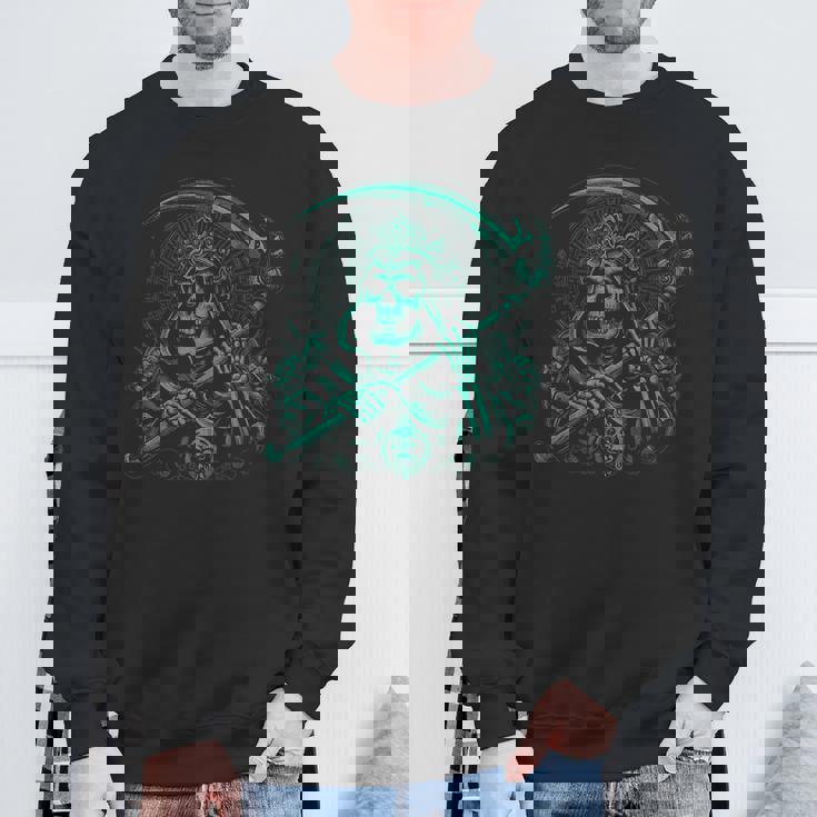 スカル サンタ ムエルテ エル ジェフェ スウェットシャツ 高齢者への贈り物