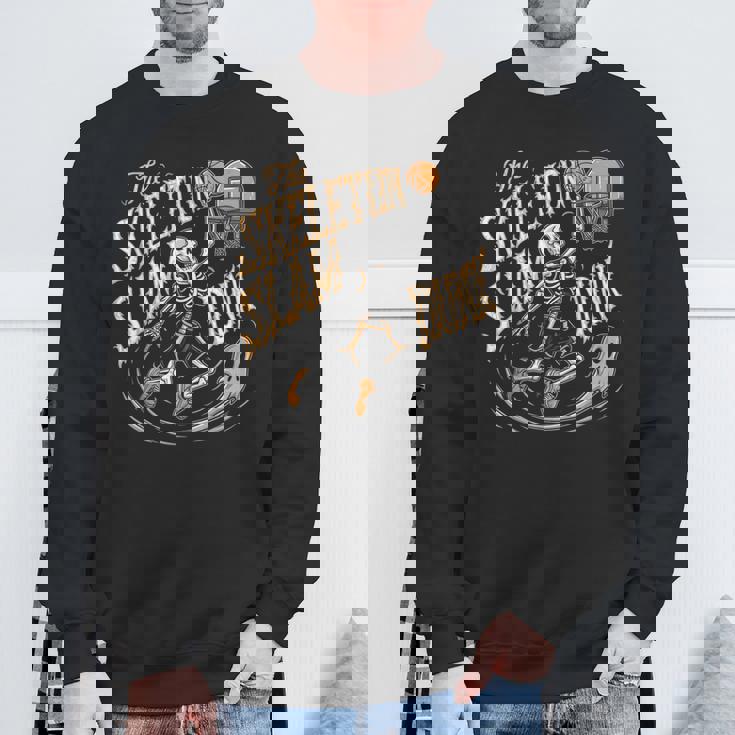 スケルトンスラムダンク 怖いバスケットボール ハロウィン スウェットシャツ 高齢者への贈り物