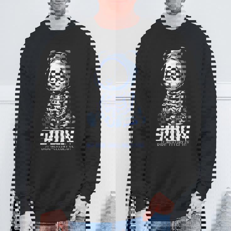 スケルトンパンダ 不気味なパンダベア スウェットシャツ 高齢者への贈り物