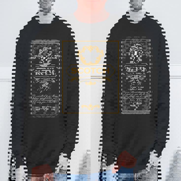 スコッチ ウイスキー ラベル お酒 父の日 バチェラー パーティー ギフト ウォッカ テキーラ コニャック ブランデー スウェットシャツ 高齢者への贈り物