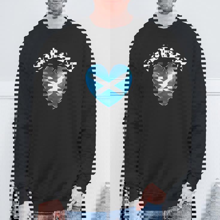 スコットランドのヴィンテージ国旗 スコットランドtシャツ メンズ レディース スウェットシャツ 高齢者への贈り物