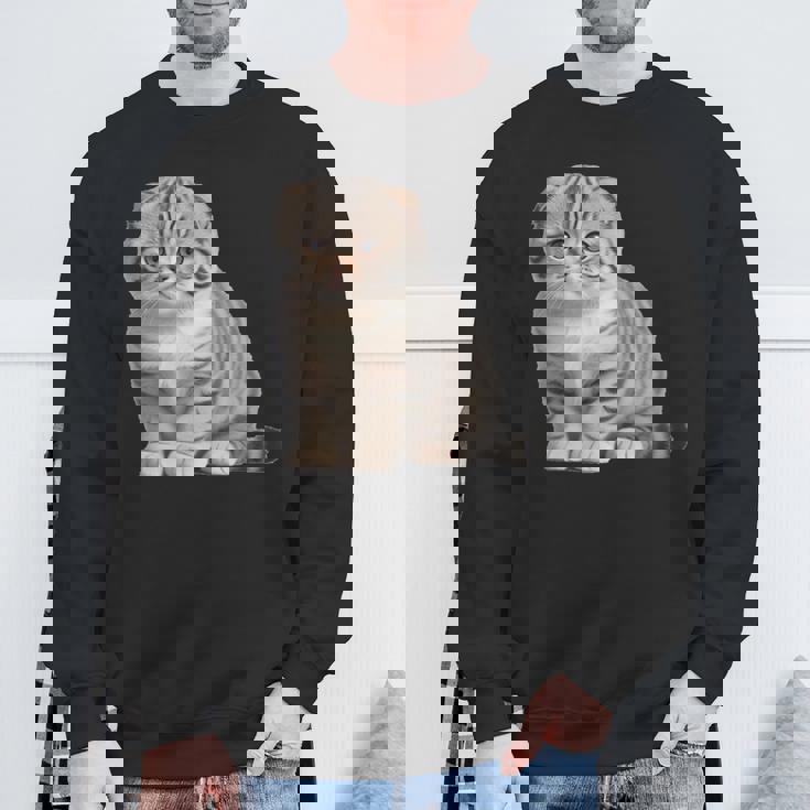 スコティッシュフォールド シンプルデザイン スウェットシャツ 高齢者への贈り物