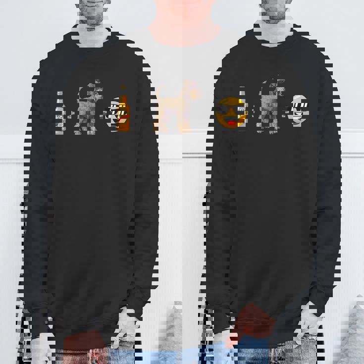 スタンダードシュナウザー ビールドッグダッドハッピーメンペットラバー スウェットシャツ 高齢者への贈り物