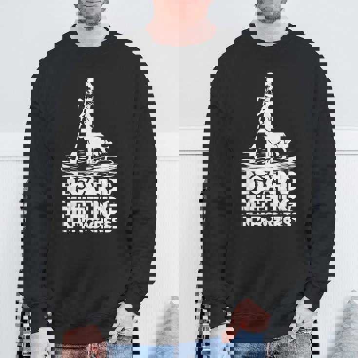 スタンドアップ パドリングボード ミーティングup 犬upボード パドリング スウェットシャツ 高齢者への贈り物