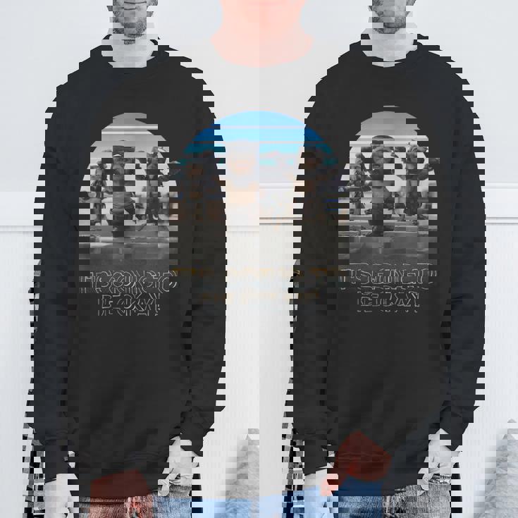 スター・ウォーズ マンダロリアン 大丈夫 レトロショット スウェットシャツ 高齢者への贈り物