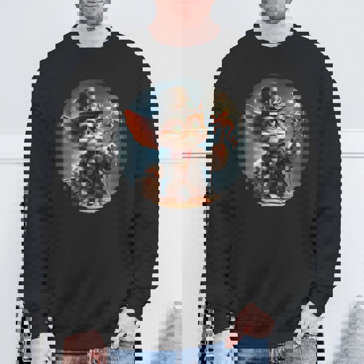 スチームパンク グレムリン クリーチャー マッドサイエンティスト スウェットシャツ 高齢者への贈り物