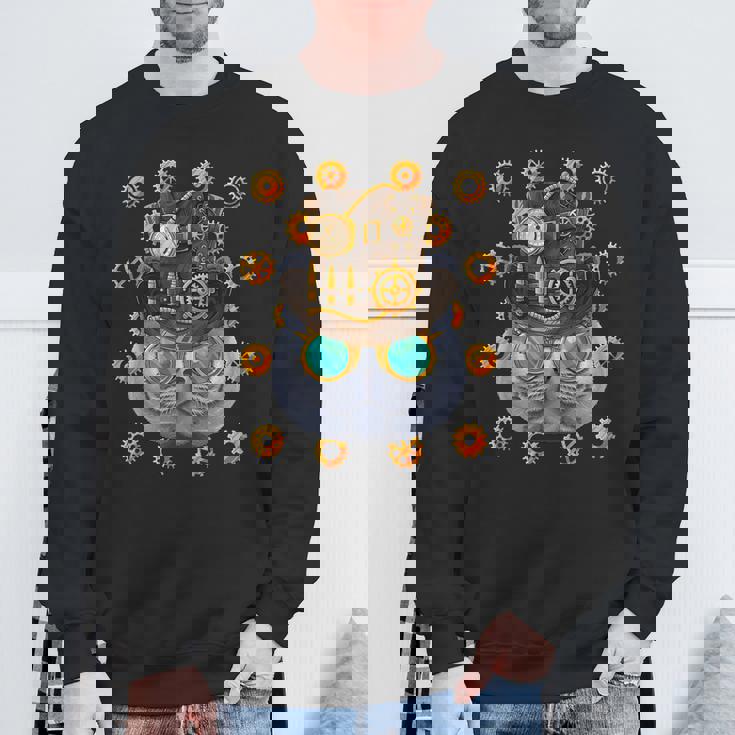 スチームパンク ブリティッシュショートヘア 中世 ビクトリア朝 スチームパワー スウェットシャツ 高齢者への贈り物