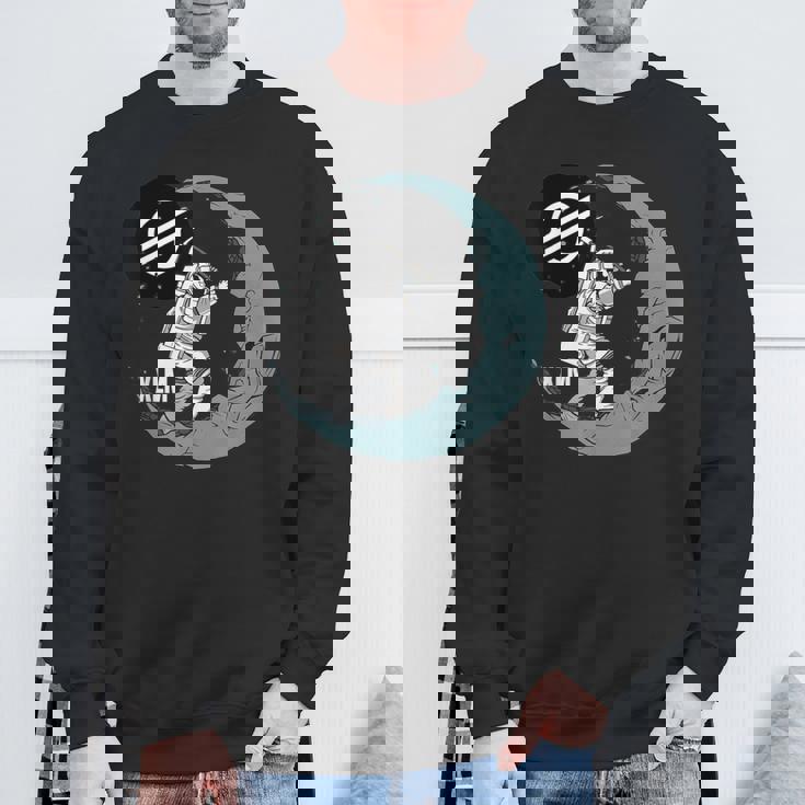 ステラ Xlm ムーンマイナー 暗号宇宙人 暗号通貨 スウェットシャツ 高齢者への贈り物