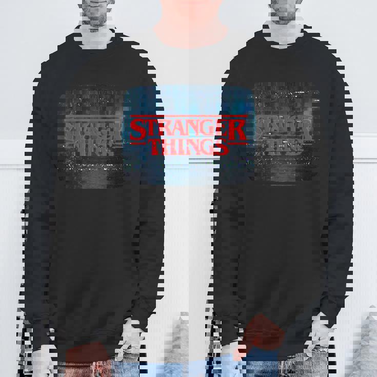 ストレンジャー・シングス ロゴ テレビ画面 ファン 記念品 スウェットシャツ 高齢者への贈り物